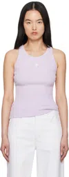 Ami Alexandre Mattiussi Ami Paris Tank Top Ami De Coeur Lilac Women In Lilac/504
