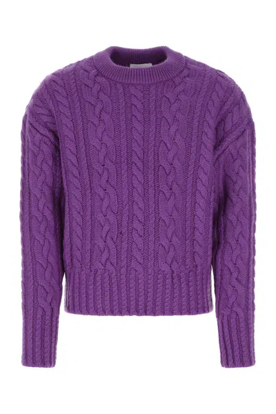 Ami Alexandre Mattiussi Purple Wool Sweater In 500