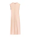 Ami Alexandre Mattiussi Sleeveless Knee Length Dress With Seam Design In Neutral