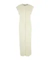 Ami Alexandre Mattiussi Raw-edge Midi Dress In White