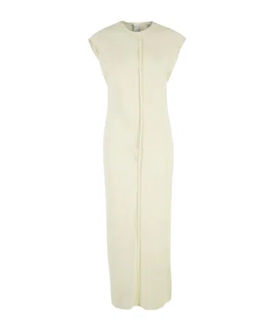 AMI ALEXANDRE MATTIUSSI RAW-EDGE MIDI DRESS
