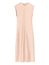 Ami Alexandre Mattiussi Sleeveless Knee Length Dress With Seam Design In Pink