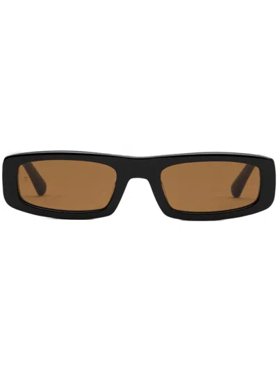 Ami Alexandre Mattiussi Rectangle-frame Sunglasses In Black