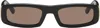 Ami Alexandre Mattiussi Black 75010 Sunglasses In Green