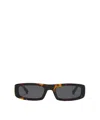 Ami Alexandre Mattiussi Brown 75010 Sunglasses Multicolor In Gray
