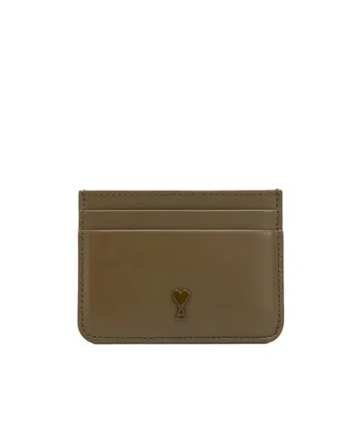 Ami Alexandre Mattiussi Rectangular Wallet In Green
