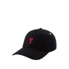 Ami Alexandre Mattiussi Ami Red Adc Cap - Cotton - Black In Black