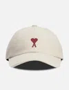 AMI ALEXANDRE MATTIUSSI RED AMI DE COEUR EMBROIDERY CAP