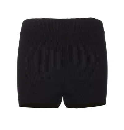 Ami Alexandre Mattiussi Red Ami De Coeur Mini Shorts In Black