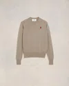 Ami Alexandre Mattiussi Logo-embroidered Wool Jumper