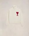 Ami Alexandre Mattiussi Red Ami De Coeur Sweater White Unisex