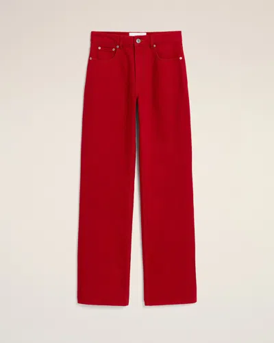 Ami Alexandre Mattiussi Red Large-fit Cotton Jeans Red