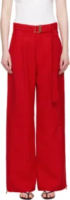 Ami Alexandre Mattiussi Fluid Wool Canvas Cargo Pants