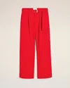 Ami Alexandre Mattiussi Red Wool Cargo Trousers Red In Poppy