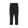 Ami Alexandre Mattiussi Relaxed Fit Black Ribbed Corduroy Trousers In Black