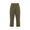 Ami Alexandre Mattiussi Relaxed Fit Brown Trousers In Brown