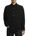 Ami Alexandre Mattiussi Ami Long-sleeved Buttoned Shirt In Black