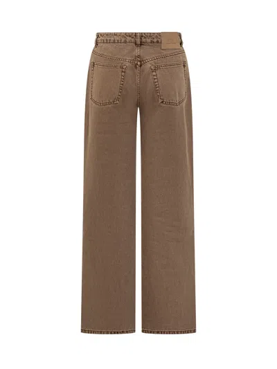 Ami Alexandre Mattiussi Retro-inspired Slim Fit Jeans In Noisette