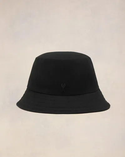 Ami Alexandre Mattiussi Reversible Ami De Coeur Bucket Hat Black Unisex