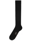 Ami Alexandre Mattiussi Ami De Coeur Thin Socks Black In Black