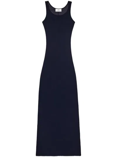 Ami Alexandre Mattiussi Tank Top Long Dress Black For Women