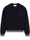 Ami Alexandre Mattiussi Ami Paris Sweaters In Blue