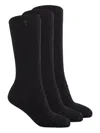 Ami Alexandre Mattiussi Ribbed Logo Socks (pack Of Three) In Black