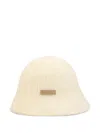 Ami Alexandre Mattiussi Ribbed Mohair Bucket Hat In Yellow