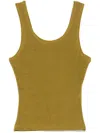 Ami Alexandre Mattiussi Ami Paris Scoop-neck Top In Green