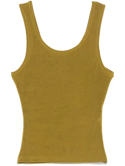 AMI ALEXANDRE MATTIUSSI RIBBED TANK TOP