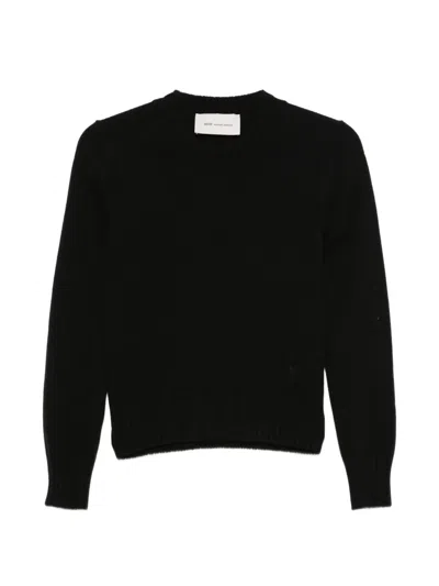 Ami Alexandre Mattiussi Ribbed-knit Sweater In Black
