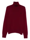 Ami Alexandre Mattiussi Roll-neck Embroidered Sweater In Animal Print