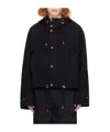 Ami Alexandre Mattiussi Rope And Hooded Casual Jacket In Black