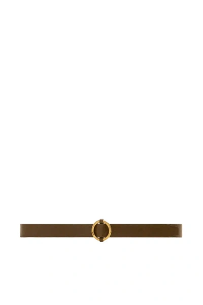 Ami Alexandre Mattiussi Round Buckle Belt In Multicolor