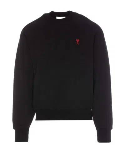 AMI ALEXANDRE MATTIUSSI ROUND COLLAR LONG SLEEVE SWEATER