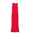 Ami Alexandre Mattiussi Ami Paris Sleeveless Maxi Dress In Red
