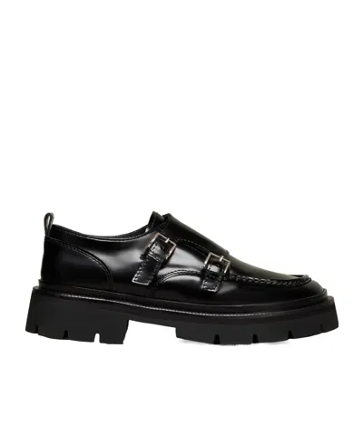 Ami Alexandre Mattiussi Round-head Casual Shoes In Black/001