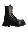 Ami Alexandre Mattiussi Round Head Lace-up Boots