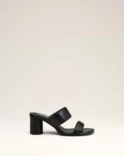 Ami Alexandre Mattiussi Round-headed High-heeled Sandals In Black