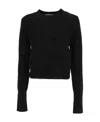 Ami Alexandre Mattiussi Black Shinny Sweater In Black