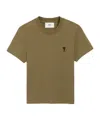 Ami Alexandre Mattiussi Ami Paris Bronze Ami De Coeur T Shirt