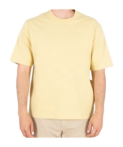 Ami Alexandre Mattiussi Round Neck Short Sleeve T-shirt In Yellow