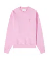Ami Alexandre Mattiussi Round-neck Sweater In Pink