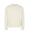 Ami Alexandre Mattiussi Ami Crewneck Sweater In Neutral
