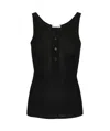 Ami Alexandre Mattiussi Light Rib Jersey Cotton Tank Top In Black