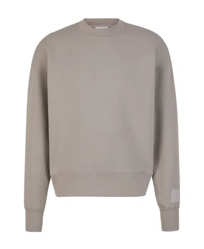 Ami Alexandre Mattiussi Round-necked Sweater In Gray