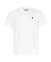 Ami Alexandre Mattiussi Ami Paris Ami Paris De Coeur Cotton T-shirt In White