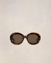 Ami Alexandre Mattiussi Ami De Coeur Round-frame Sunglasses In Shell