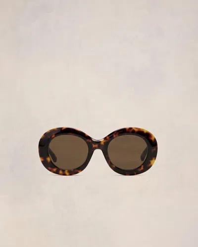 Ami Alexandre Mattiussi Ami De Coeur Round-frame Sunglasses In Shell