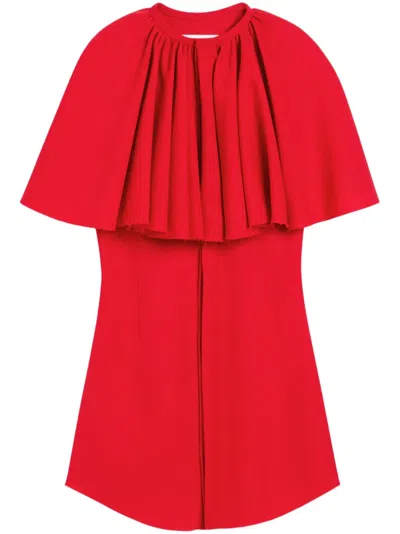 AMI ALEXANDRE MATTIUSSI RUFFLED MINI DRESS